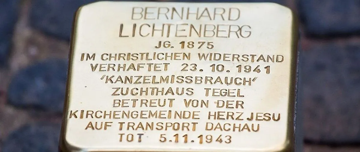Stolperstein für Bernhard Lichtenberg